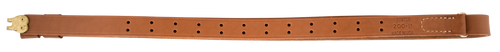 Hunter Military Rifle Sling Leather Brown (Chestnut Tan with Brass Hardware)