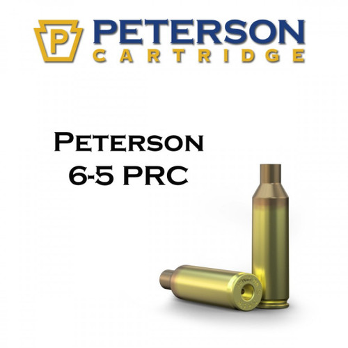 PETERSON CARTRIDGE 6.5 PRC UNPRIMED BRASS BOX OF 50 PETERSON CARTRIDGE 6.5 PRC UNPRIMED BRASS BOX OF 50