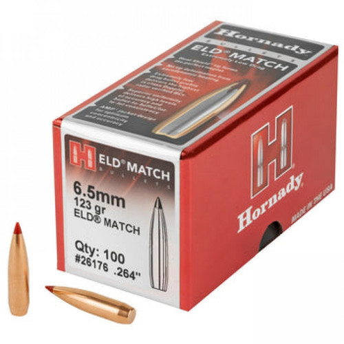 Hornady Eld-m 6.5mm .264 123gr 100ct