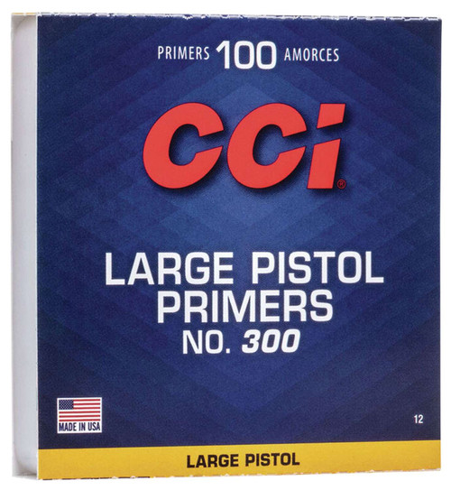 CCI Standard Pistol Primer No.300 100 Per Box 10 Boxes Per Case,Total 1000
