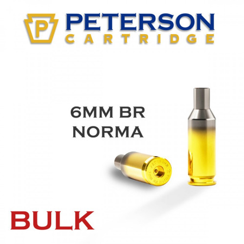 PETERSON BRASS 6 BR NORMA UNPRIMED BULK BOX OF 500