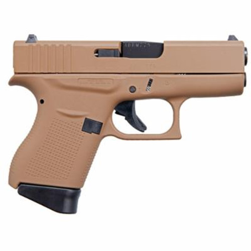 Glock G43 FDE 9mm Luger 3.36in Flat Dark Earth - 6+1 Rounds - FDE
