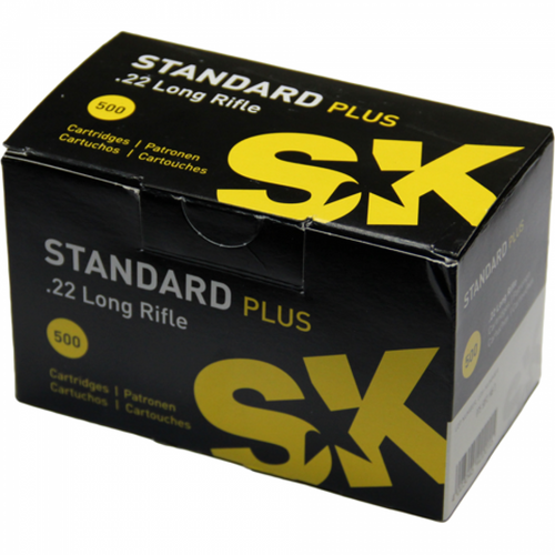 SK Standard Plus Ammunition 22 Long Rifle 40 Grain Lead Round Nose 500ct bx