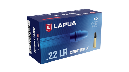 Lapua Center-X 22LR 500/BRICK Ammo 40 Grain Round Nose