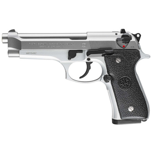 Beretta 92FS Inox 9mm Luger Pistol 4.90" Barrel 15+1 Round Satin Stainless Barrel Black Grips Beretta 92FS Inox 9mm Luger Pistol 4.90" Barrel 15+1 Round Satin Stainless Barrel Black Grips