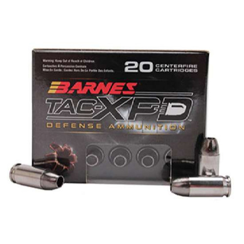Barnes Bullets TAC-XPD 40 S&W Ammo 140 Grain TAC-XP Hollow Point Box of 20
