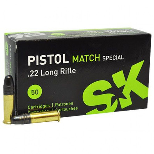 SK Ammunition .22 LR Pistol Match Special 40gr Ammunition Brick of 500rds
