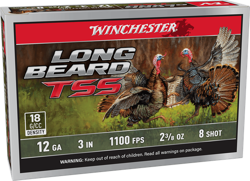 Winchester Ammo LBTSS1238 Long Beard TSS 12 Gauge 3" 2 3/8 oz Tungsten 8 Shot 5 Per Box/10 Case (Tungsten Super Shot)