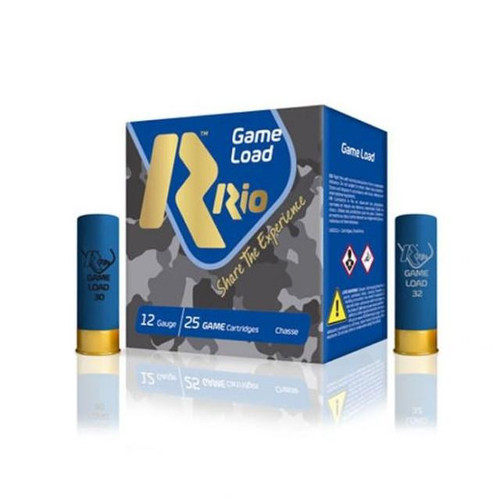 Rio Game Load 12 Gauge Ammo 2 3/4" 1 1/4 oz #4 Shot 1330 fps Box of 25