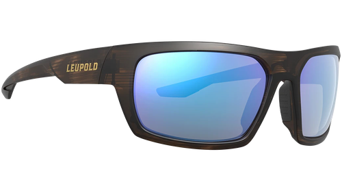 Leupold Packout Sunglasses Matte Tortoise Frame Blue Mirror Lens