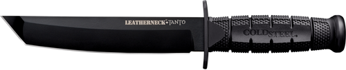 Cold Steel Leatherneck Tanto Fixed Blade Knife 7" Tanto D2 Steel Black Blade Kray-Ex Handle Black