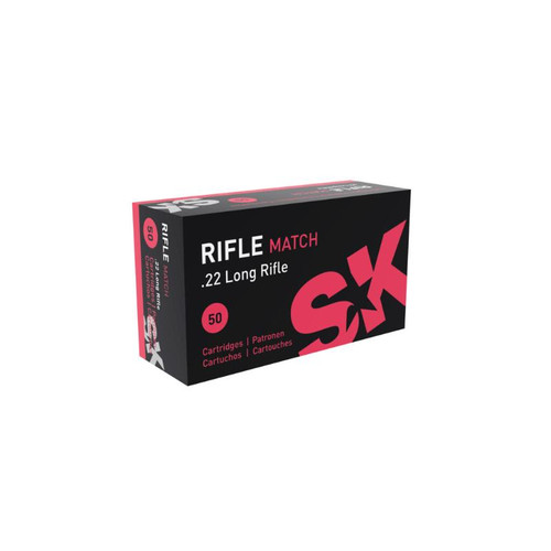 SK RIFLE RIFLE MATCH .22LR 40 Grain 500 rds per box