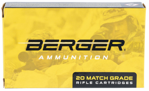 Berger Match Grade 6.5 Creedmoor Ammo 140 Grain Berger Hybrid Target Jacketed Hollow Point Box of 20