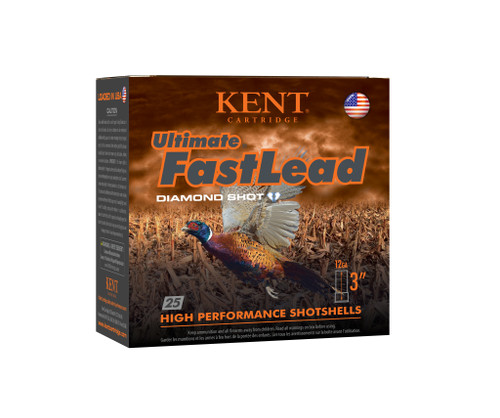Kent Ultimate Fast Lead Shotshells 12 Gauge Ammo 3" 1-3/4 oz #5 25/ct