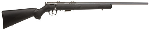 Savage Arms 93-FSS Bolt Action Rifle 22 Winchester Magnum Rimfire (WMR) 21" Stainless Barrel Stainless Frame Black Straight Grip Stock