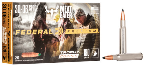 Federal Premium 30-06 Springfield Ammo 180 Grain Federal Trophy Copper Polymer Tip Lead Free Box of 20