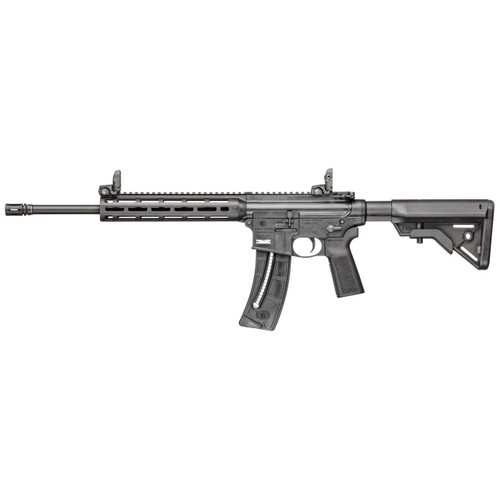 Smith & Wesson M&P 15-22 Sport Rifle .22 LR 25rd Magazine 16.5" Barrel MBUS Sight B5 Grip