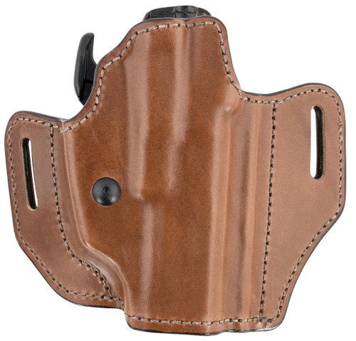 Bianchi 126 Allusion Assent Pro-Fit OWB Holster Right Hand Glock 17, 22, 20, 21, S&W M&P 9/40, M&P C.O.R.E., HK P30L Leather Tan