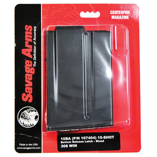 Savage Arms Magazine Savage 10BA 308 Winchester 10-Round Steel Blue Matte