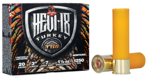Environ Metal Inc Hevi-Shot TSS Turkey 20 Gauge Ammo 3" 1-1/2 oz #7 Shot Box of 5