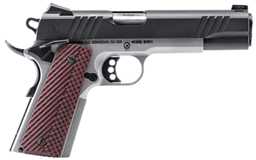 Bersa B1911 .45 ACP Pistol 5" Barrel 8+1 Round Black and Stainless Steel