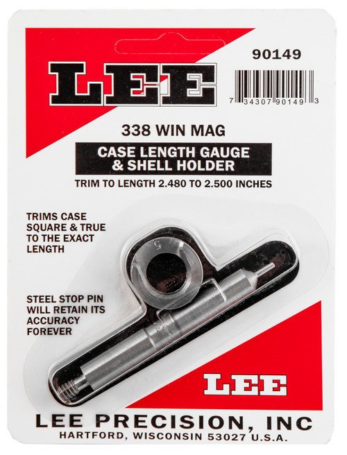 Lee Case Length Gauge and Shellholder 338 Winchester Magnum
