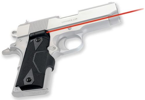 Crimson Trace Lasergrips Laser Sight 1911 Officer Front Activation Polymer Black