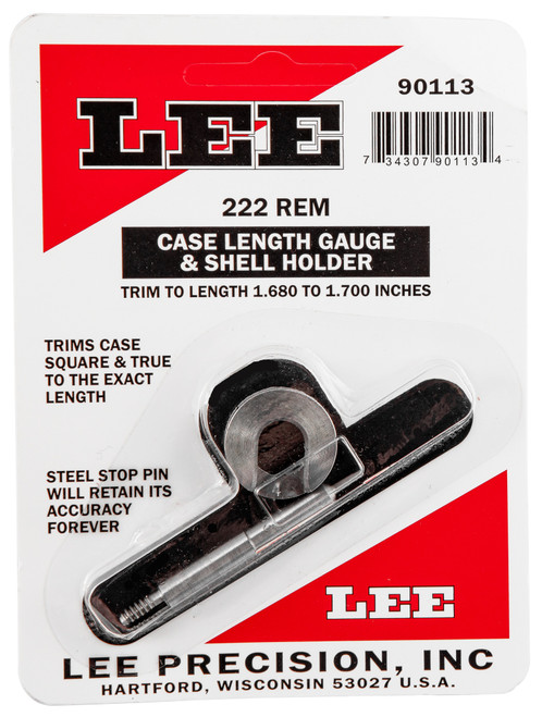 Lee Case Length Gauge and Shellholder 222 Remington