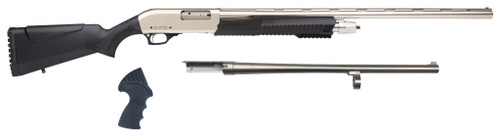 Armscor Meriva 3-in-1 Combo 12 Gauge Shotgun 18.5" Cylinder Bore, 28" Vent Rib Barrels Black Synthetic Stock