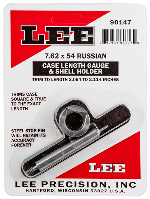 Lee Case Length Gauge and Shellholder 7.62x54mm Rimmed Russian (7.62x53mm Rimmed)