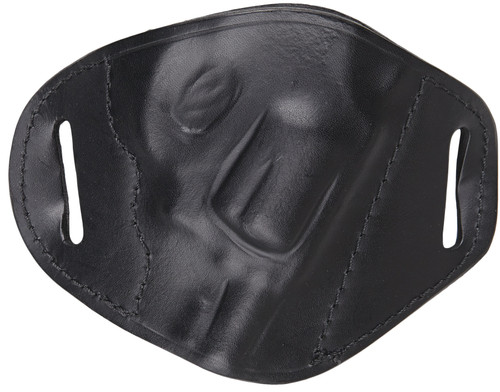 Bulldog Molded Leather Belt Slide Holster Black RH