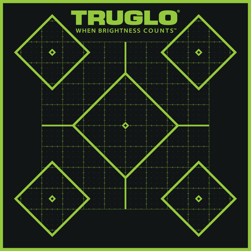 Truglo Tru-See Splatter Target 5 Diamond 12x12 6 Pack