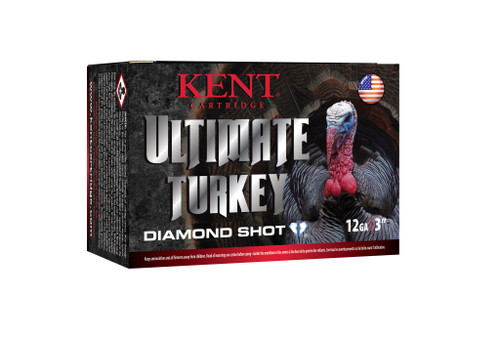 Kent Cartridge Ultimate Diamond Shot Turkey 12 Gauge Ammo 3" 1-3/4 oz #4 Shot Box of 10