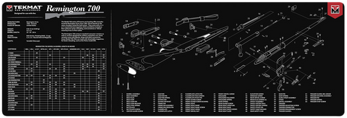 TekMat Remington 700 Gun Cleaning Mat 12x36