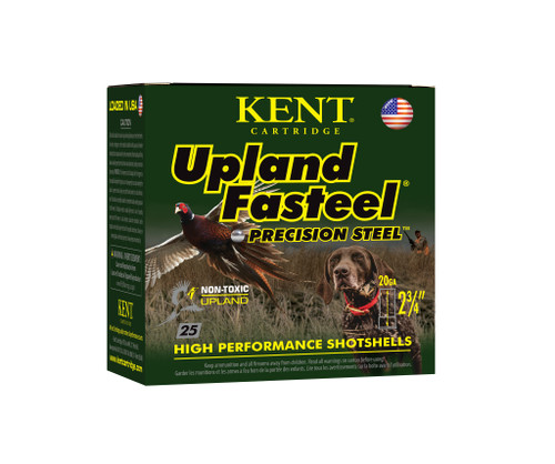 Kent Upland Fasteel 20 Gauge Ammo 2-3/4" #6 Shot 7/8 oz Box of 25