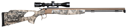 CVA Optima V2 Muzzleloading Rifle 50 Caliber 28" Fluted Barrel Burnt Bronze Realtree Excape Stock
