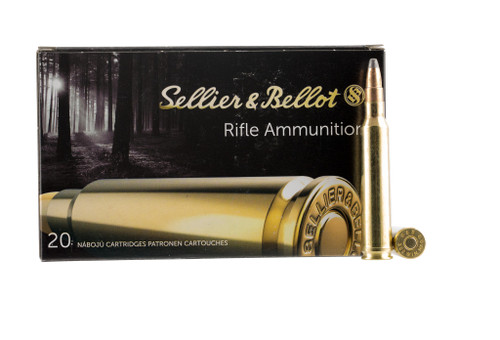 Sellier & Bellot 300 Winchester Magnum Ammo 180 Grain Jacketed Soft Point Box of 20