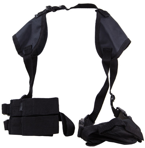 Bulldog Cases Deluxe Shoulder Holster Ambidextrous Compact Auto 2.5-3.75" Barrel Black