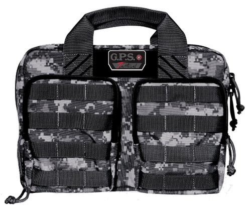 G Outdoors Tactical Quad Pistol Range Bag Gray Digital Camo