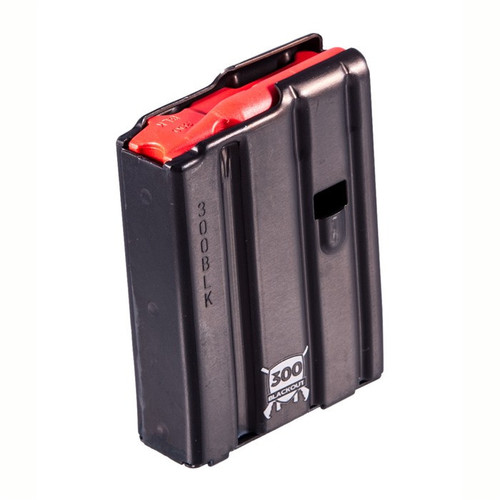 D&H Industries AR-15 300 Blackout 10-Round Aluminum Magazine with Red Follower