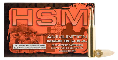 HSM 338 Lapua Magnum Ammo 300 Grain Sierra MatchKing BTHP Box of 20