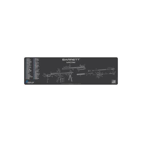 Cerus Gear Barrett M107A1 Gun Cleaning Mat 14x48 Charcoal Gray/Cerus Blue