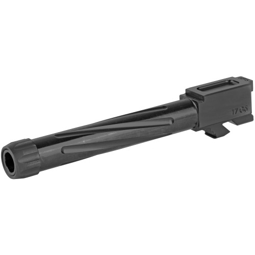 Rival Arms Barrel for Glock 17 Gen 5 9mm Luger 1/2"-28 Thread Spiral Fluted Stainless Steel Black - Image 1