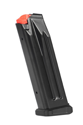 Mec-Gar Competition Magazine Para Ordnance P18 9mm Luger, 38 Super 20-Round Steel Anti-Friction Black