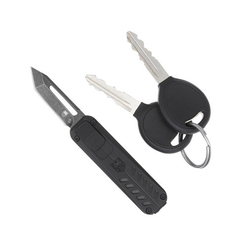 Cobratec Knives California OTF 928SB Knife (3.25" Black D2 Blade)