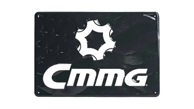 FLAG/LOGO EMBOSSED SIGN - 15.5" X 10.56"