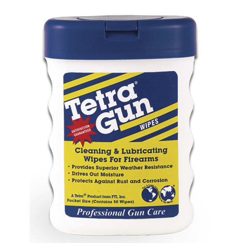 Tetra Gun Cleaning and Lubricating Gun Cleaning Wipes 50PK