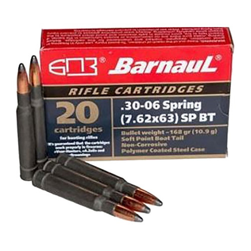 30-06 SPRINGFIELD 168GR SOFT POINT 20/BOX