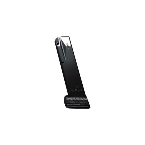 Mec-Gar Optimum Magazine with DPS Base Pad Beretta 96 40 S&W 15-Round Steel Anti-Friction Black