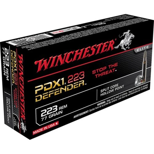 Winchester 223 Remington Ammo 77 Grain Jacketed Hollow Point Box of 20